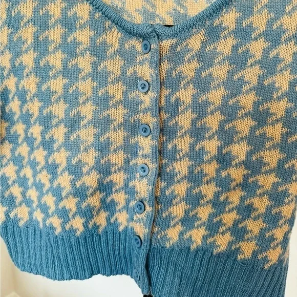 Preppy style, Y2K timing cropped cardigan - Picture 5 of 7